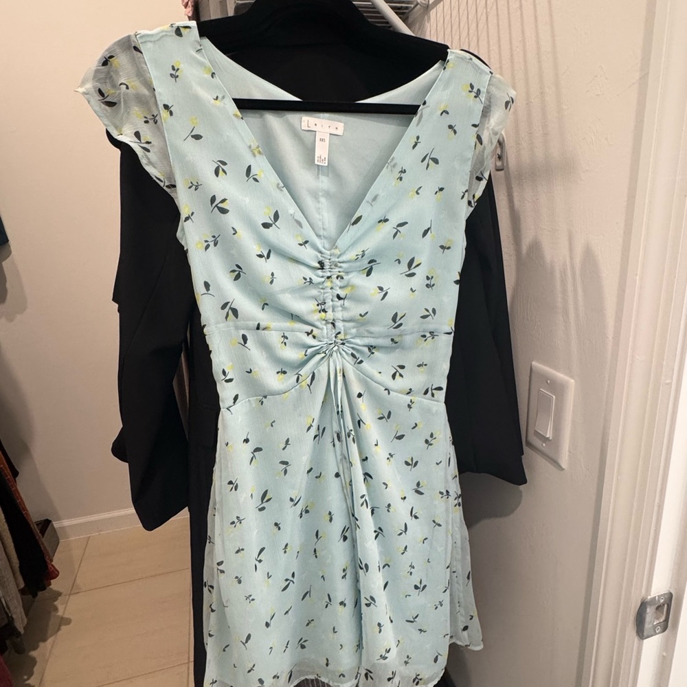 Leith Light Blue Floral Dress